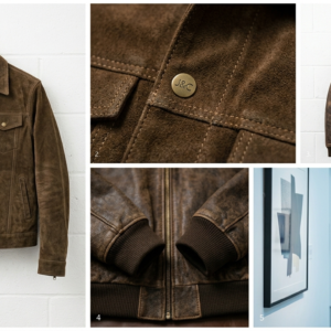 Premium Handcrafted Men’s Biker Leather Jacket – Genuine Cowhide (Copy)